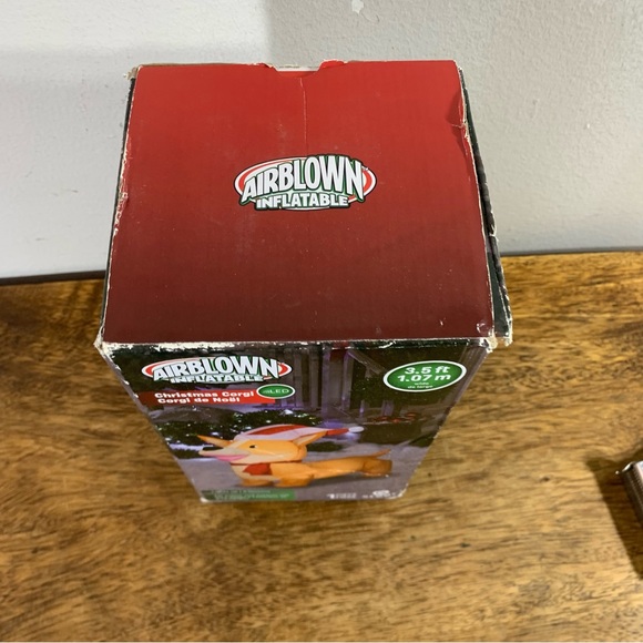 Christmas corgi inflatable lights up for indoor outdoor 3.5ft. 1.07 m - Picture 2 of 6